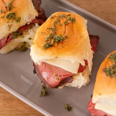Roast Beef Sliders.
