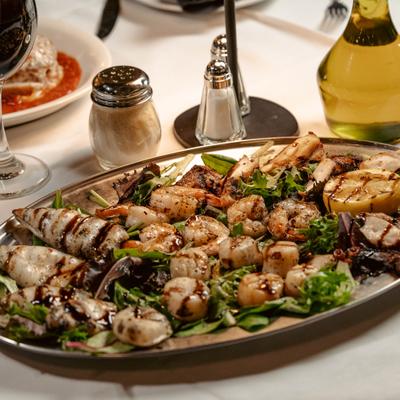 Grilled Seafood Platter.