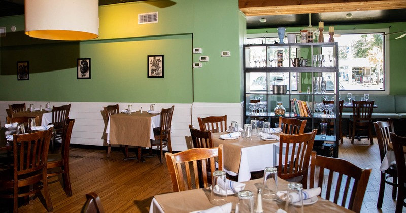 Interior, dining area
