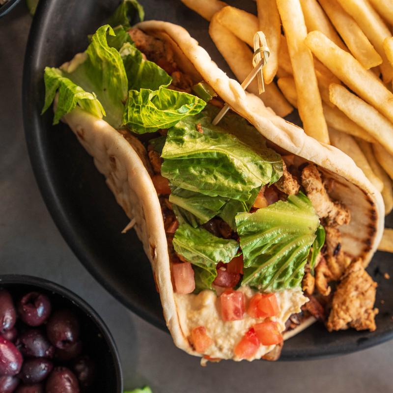 menu item 15 of 17, Chicken Pita Wrap