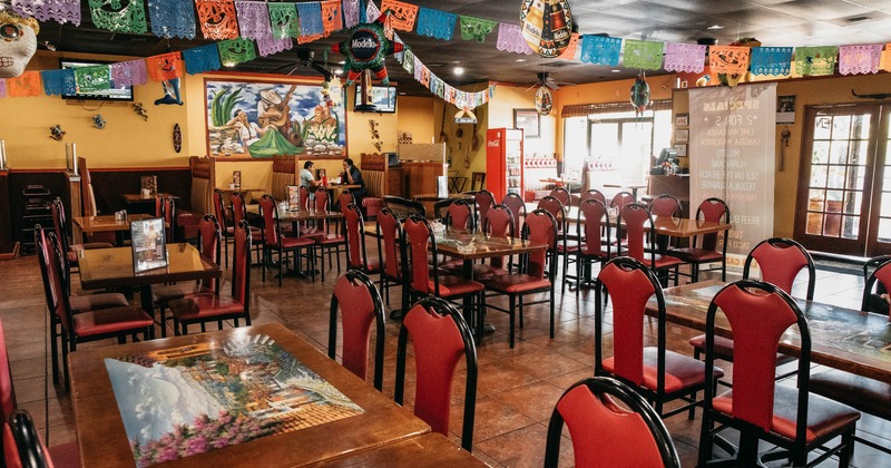 Decorated dining area