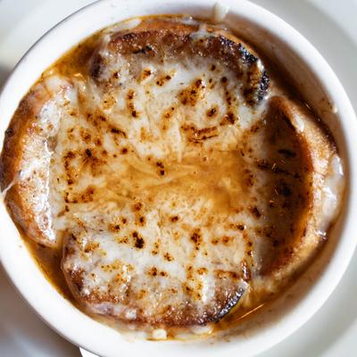 French onion soup.