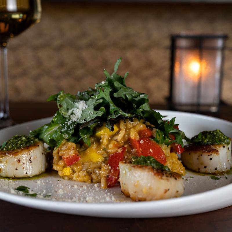 Pan Seared Sea Scallops and Jumbo Shrimp photo