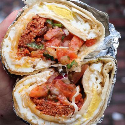 Breakfast Burrito, close up