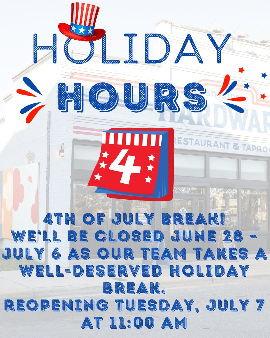 CLOSED FOR JULY 4TH HOLIDAY! event photo