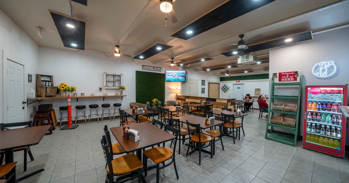 Interior, main dining area, different angle