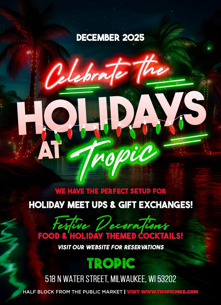 🎁 Host Your Holiday Meet-Up at Tropic! ✨ event photo