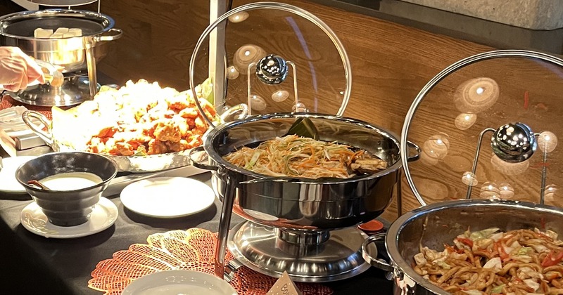 Assorted food dishes