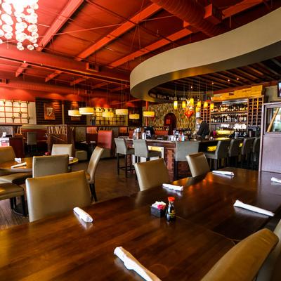 Interior, seating area, bar, order counter