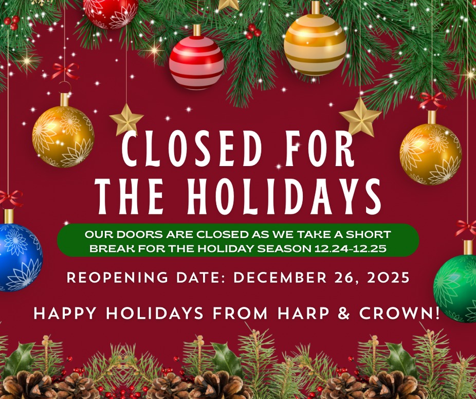 Closed 12.24-12.25 for the holidays! event photo
