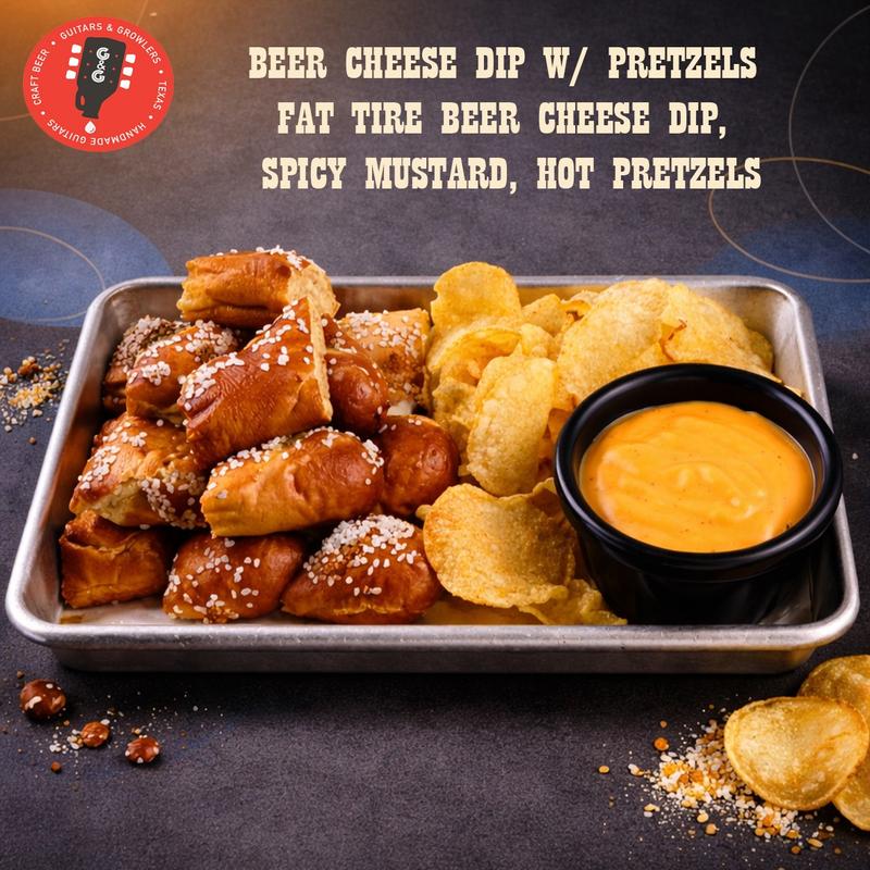 menu item 2 of 45, Beer Cheese Dip w/ Pretzels