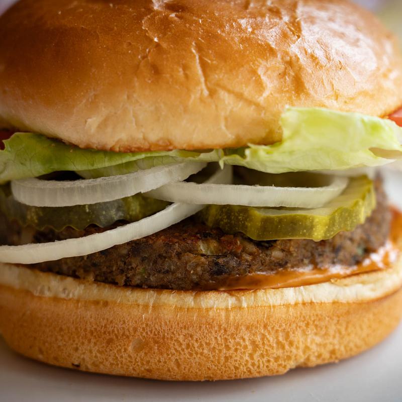 menu item 6 of 10, Spicy Black Bean Burger