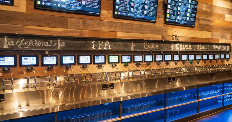 Interior, beer tap wall