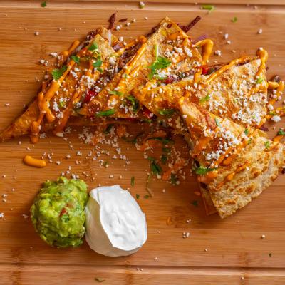 Served Quesadillas.