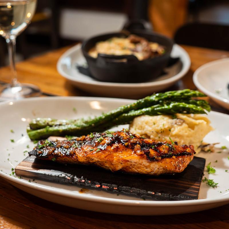 Cedar PlankedSeattle Barbecued Faroe Island Salmon* (GF) photo