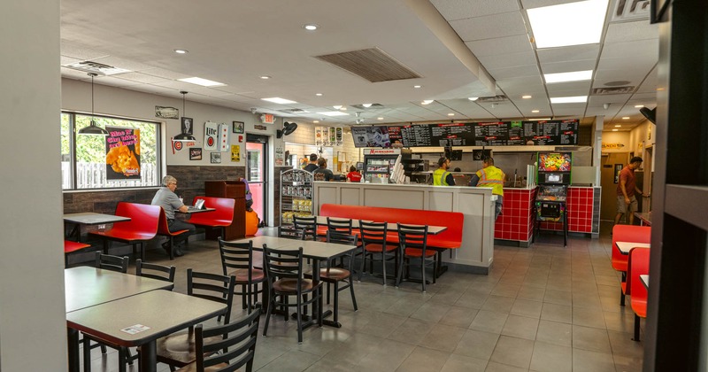 Interior, dining area