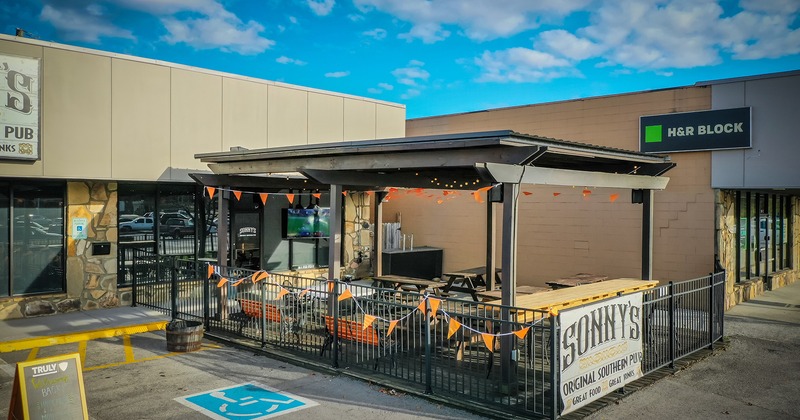 Outdoor patio seating