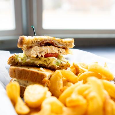 Grilled chicken sandwich.