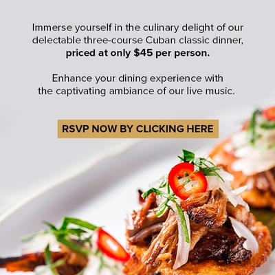 Three course dinner for one price.