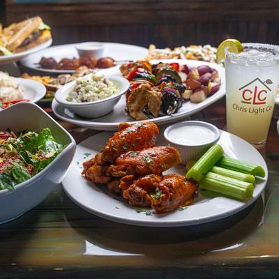 Various food on the table.