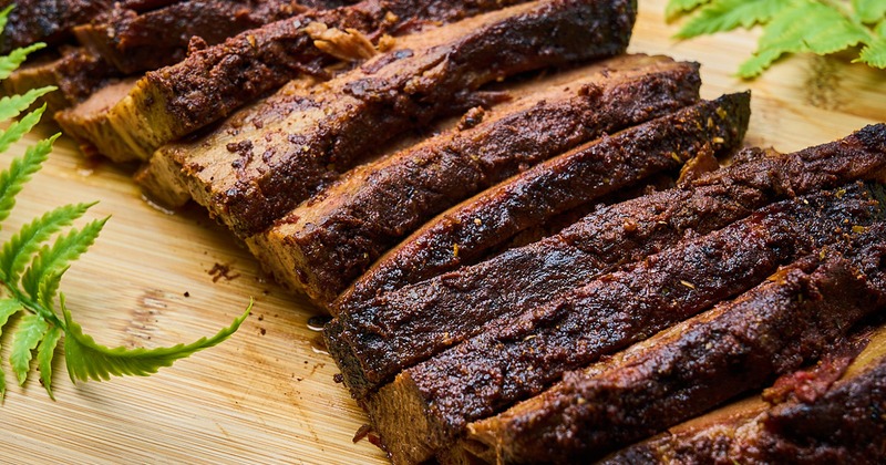 Slices of brisket