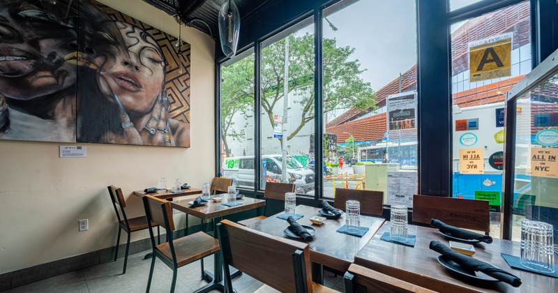 Interior seating area