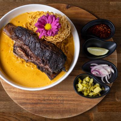 Short rib in curry soup.