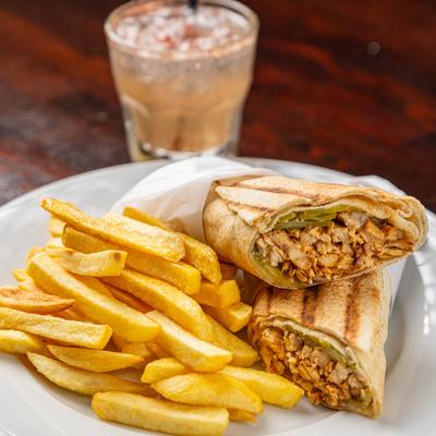 Chicken shawarma wrap.