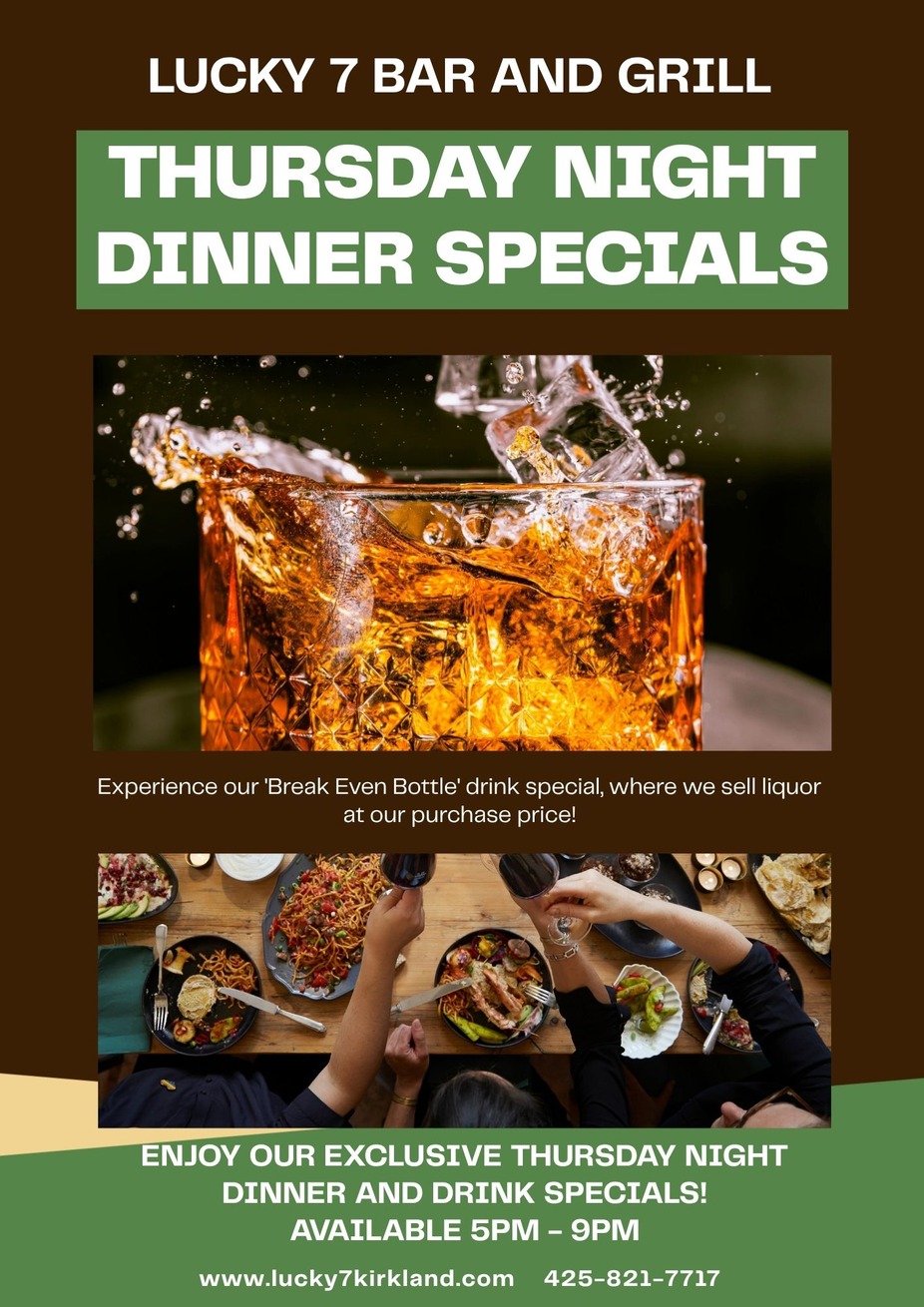 Thursday Dinner special event photo