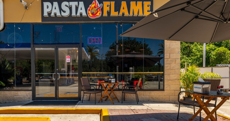 Outdoor seating area