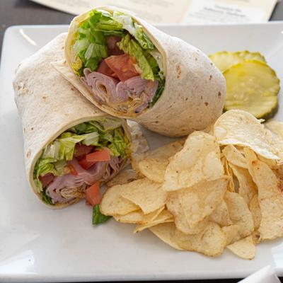 Ham and swiss wrap