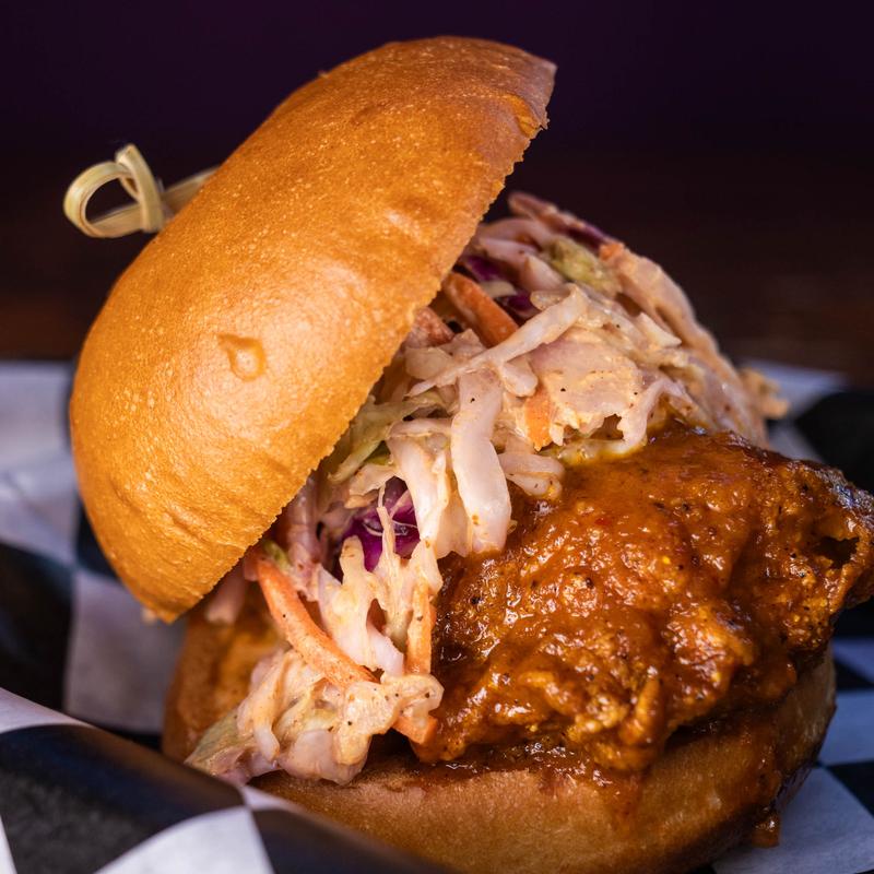 Louisiana Boil Glaze Fried Chicken Sandwich photo
