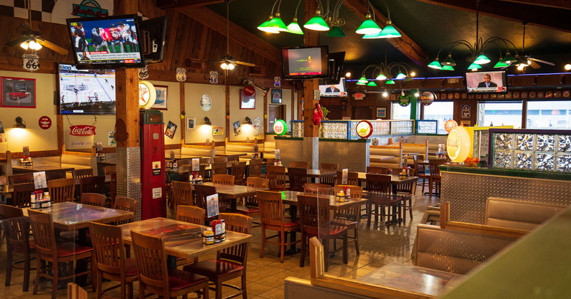 Interior, tables and restaurant decoration