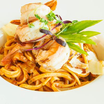 Hilltop Seafood Pasta.