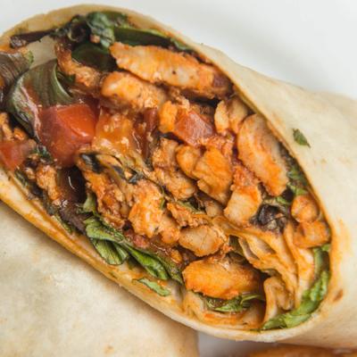 Buffalo chicken wrap.