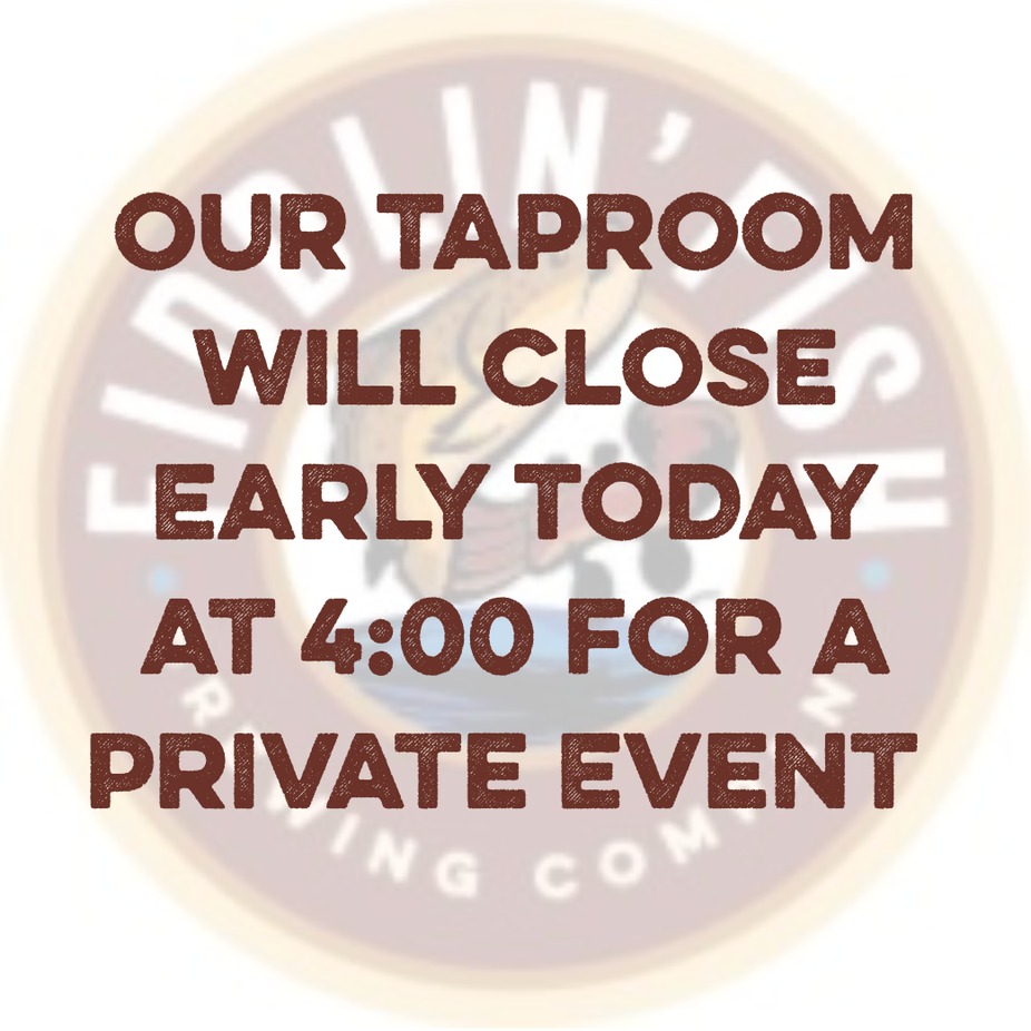 Taproom Closing Early for Private Event event photo