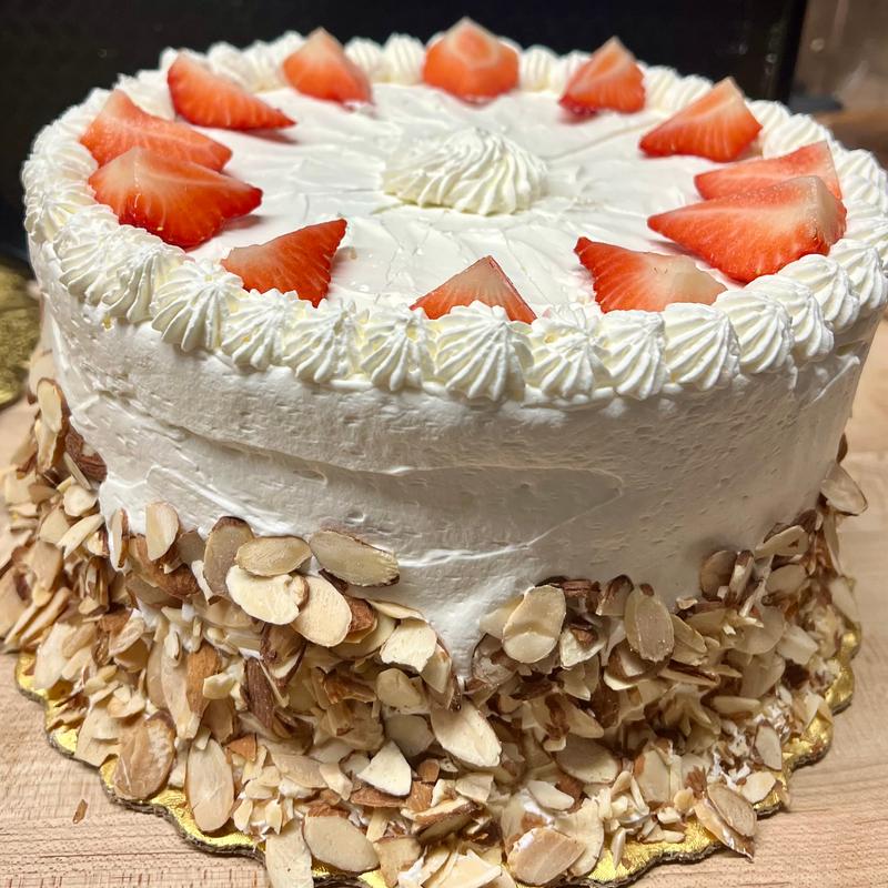 Strawberry Amaretto Cake photo