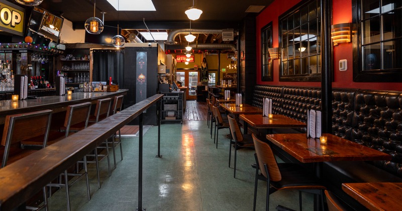 Seating and bar areas