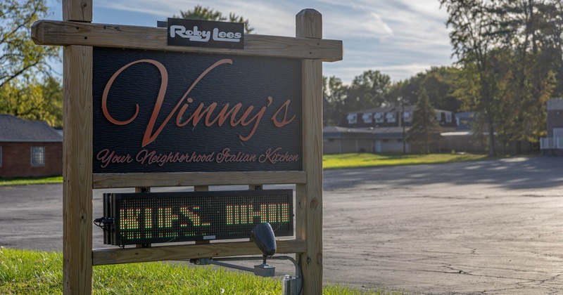 Restaurant outdoor signage
