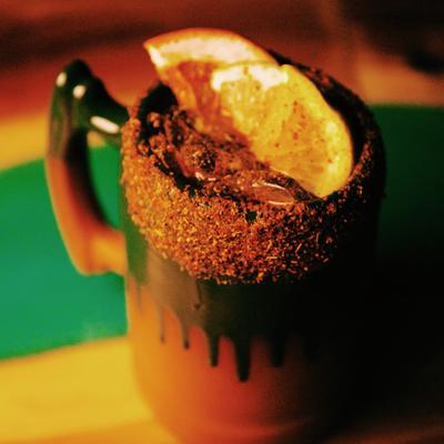 Cocktail served in a mug