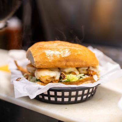 Sandwich preparation.