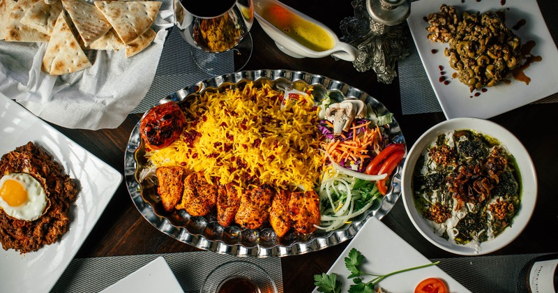 An assortment of food