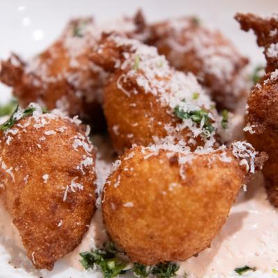 Bone Marrow Hush Puppies.