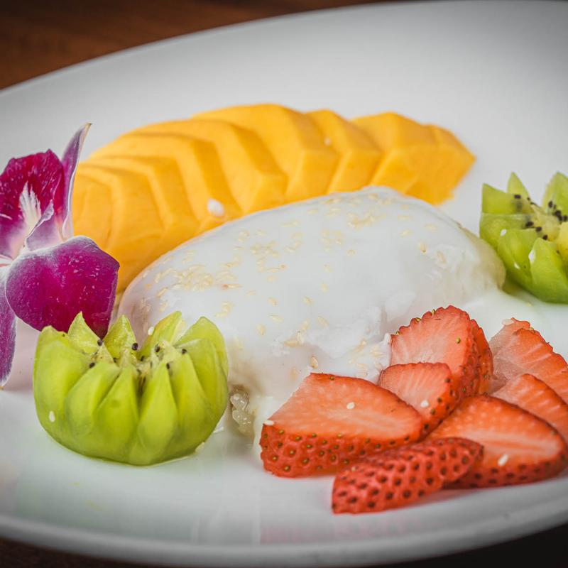 Mango with Sweet Coconut Sticky Rice (GF) photo