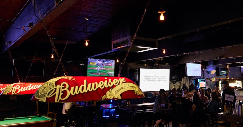 Interior, game and bar area