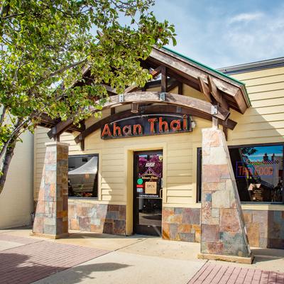 Ahan Thai restaurant storefront.