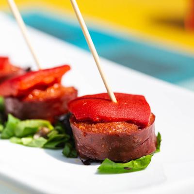 Spicy Beef Sausage Lollipops photo