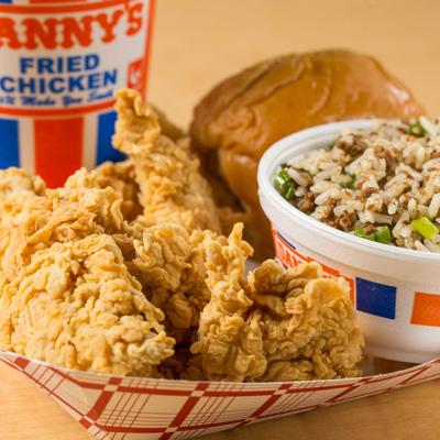 Chicken combo platter.