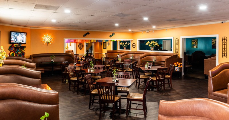 Interior, wide open seating area