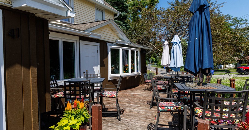 Exterior seating area